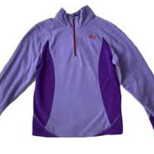 The North Face Kids Purple Quarter-Zip Sweater